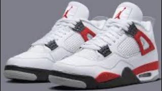 AIR JORDAN 4 RED CEMENT jordan4 airjordan [upl. by Wilkens463]