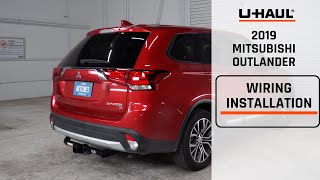 2019 Mitsubishi Outlander Trailer Wiring Harness Installation [upl. by Aicyla]