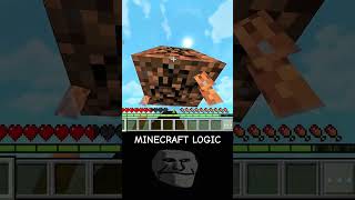 MINECRAFT FIRE LOGIC🔥shorts minecraft [upl. by Behnken]