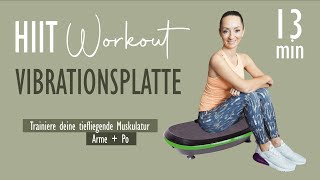 WORKOUT MIT VIBRATIONSPLATTE  Trainiere deine tiefliegende Muskulatur  Arme  Po  Katja Seifried [upl. by Ruel]