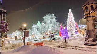 Snowstorm Leavenworth Washington  January Christmas Lights 2023 [upl. by Proffitt561]