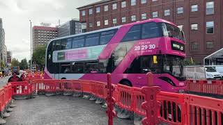 Buses at Maid Marian Way TJunction Nottingham  Tuesday 8th October 2024 [upl. by Leahcimauhsoj]