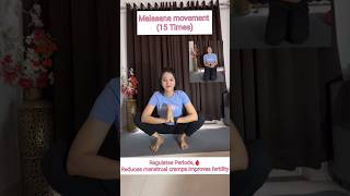 Malasana Movment Improves Fertility amp PCOS yoga shorts pcos [upl. by Adeehsar]