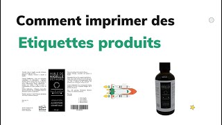 Imprimer des étiquettes personnalisées en ligne [upl. by Nitas]