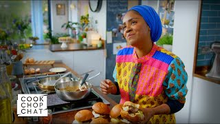 Nadiya Makes Showstopping Beef Burgers with Bacon Jam [upl. by Weaver]