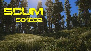 SCUM 095 MP S01E02 1 Life Challenge Server Brutal Settings  No money No nothing [upl. by Ainnet228]