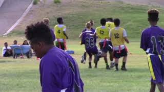 UYBLtv Highlights Becker Middle School Flag Football Gm 1 win vs Johnston [upl. by Kobe]