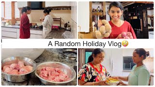 A Random Holiday Vlog at Home 🏡🤪Fun time with mom and Sis😍SPURTHI VLOGS [upl. by Okechuku701]