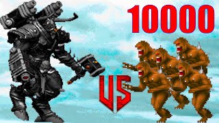 Obsidian Tyrant vs 10000 imps  Colorful Hell PLUS MOD  Monster Infighting  DOOM ARENA [upl. by Gerrilee]