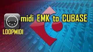 loopmidi karaoke EMK to CUBASE [upl. by Hillman]