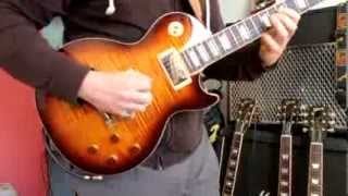 Burstbucker pro alnico V Desert burst AAA flame top Gibson les Paul [upl. by Arratal370]