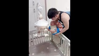 Dad Has A Way To Coax His Cute Twinscomedycutebabyfunnyvideossmilefunny daughter [upl. by Holub]