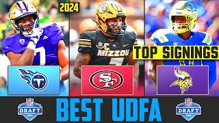 2024 NFL Draft BEST UDFA Signings  NFL Undrafted Free Agent Signings [upl. by Lihka]