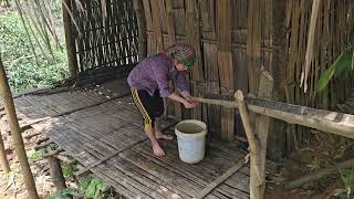 Single mother survives  eats grilled corn buys pots and pans to use  Trieu Ton Phay [upl. by Merwyn]