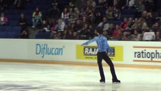 Finlandia Trophy 2013 Yuzuru HANYU warmup before SP 00055 [upl. by Neenaj]