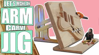 30 Second Guitar Arm Carve Jig  Free CAD files  Plans [upl. by Eatnoled]