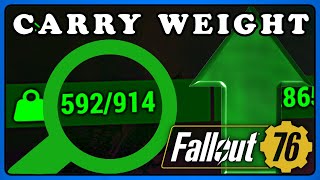 Fallout 76 How to Increase Carry Weight  for PA and Regular Armor [upl. by Beetner]