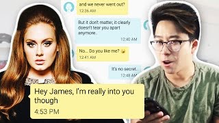 Pranking my FRIENDS GIRLFRIEND with Adele Hello Lyrics [upl. by Tama]