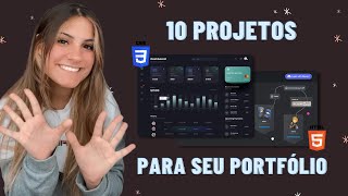 10 ideias de projetos em HTML e CSS para adicionar no portfólio [upl. by Herzog]