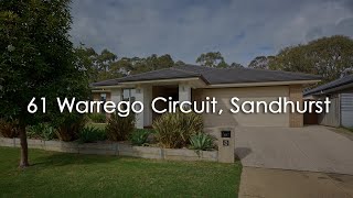 61 Warrego Circuit Sandhurst [upl. by Winifield]