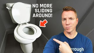 How to Tighten or Replace a Toilet Seat in 3 Minutes [upl. by Odanref]