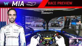 F1 2024 Full Career Mode MIAMI GP  Race Preview  Williams FW46 [upl. by Almire]