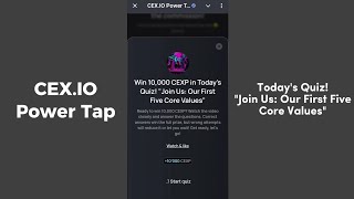 CEXIO Quiz Answers Today quotJoin Us Our First Five Core Valuesquot  CEXIO Todays Quiz 26 October [upl. by Treblah]