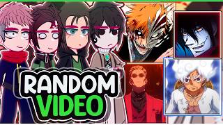 Fandoms reacting to RANDOM ANIME VIDEOS \\🇧🇷🇺🇲 ◆Bielly  Inagaki◆ [upl. by Nohtanoj]