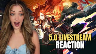 GENSHINS BEST PATCH GENSHIN IMPACT 50 LIVESTREAM REACTION [upl. by Eanerb]