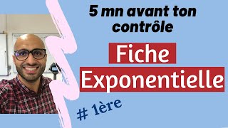 5 minutes avant ton contrôle  Fiche Exponentielle [upl. by Namso]