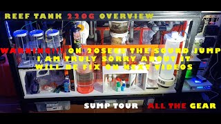 Reef tank 830l 220g Overview  Sump and gear tour [upl. by Notyard744]