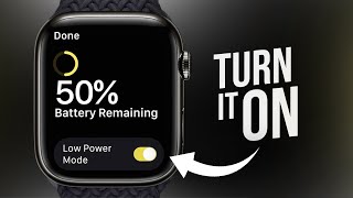 How To Turn On Low Power Mode On Apple Watch [upl. by Mackie]