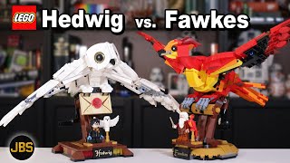 LEGO Harry Potter Fawkes the Phoenix Review amp Hedwig Comparison Set 76394  June 2021 [upl. by Notnef]