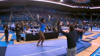 UCLA womens gymnastics scores seasonhigh on vault at 2023 NCAA Regionals [upl. by Eessac]