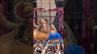 श्री राधा कृष्णा अवतार 😍  charbanlyacha Raja 20242025  ganpati agman 2025  shorts ytshorts [upl. by Namie153]