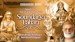 Soundarya Lahari  Venmani Krishnan Namboothiri  Adi Sankaracharya  Devi Chantings amp Mantras [upl. by Esinal828]