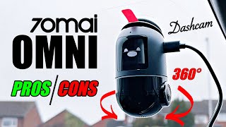 70mai Dash Cam Omni  Worlds First 360 Rotating Dash Cam  Any good [upl. by Anesusa]