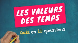 LES VALEURS DES TEMPS DE LINDICATIF  Testezvous en 10 questions [upl. by Kenton]