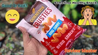 Cornitos Crusties King Curry Bean Sancks  Healthy Sancks ReviewMasterAmit [upl. by Nocaj]