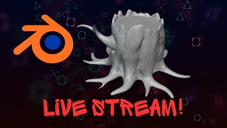 Blender LIVE Crafting a Tree Stump from Scratch [upl. by Amaty]