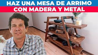 Cómo hacer un mueble con madera y metal [upl. by Petromilli]