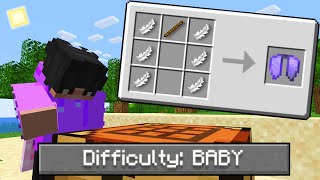 I Tried Beating Minecraft As A BABY [upl. by Halie]