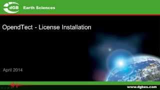 Webinar OpendTect License Installation [upl. by Emalia]