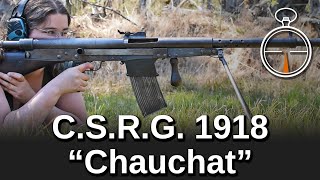 Minute of Mae US contract French CSRG 1918 quotChauchatquot [upl. by Meikah476]