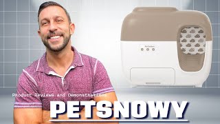 PetSnowy BEST Cat Litter Box Self Cleaning Litter Box  Less Smell Minimal Tracking AUTOMATED [upl. by Yclehc]