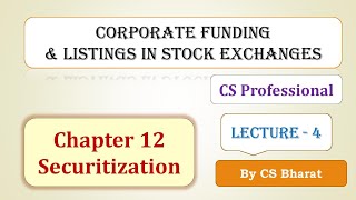 Securitization Listing of Security Receipts Chapter 12Lecture 3CS ProfessionalJune 23csbharat [upl. by Hesky]