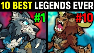 Top 10 BEST Brawlhalla Legends EVER [upl. by Kristine311]