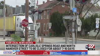 Intersection of Carlisle Springs Road and North Hanover Street to be closed for about 710 days [upl. by Man86]