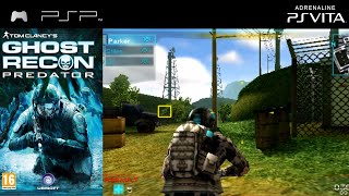 Tom Clancys Ghost Recon Predator PSP  Gameplay on Adrenaline PS Vita No Commentary [upl. by Emmerich]