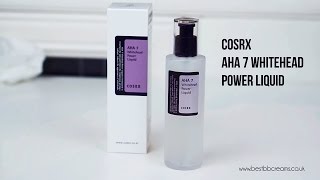 COSRX AHA 7 Whitehead Power Liquid  코스알엑스 AHA 7 화이트헤드 파워 리퀴드 [upl. by Alleynad]